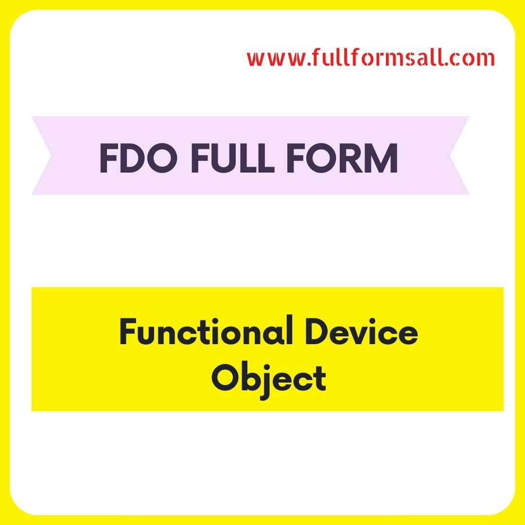 FDO FULL FORM 