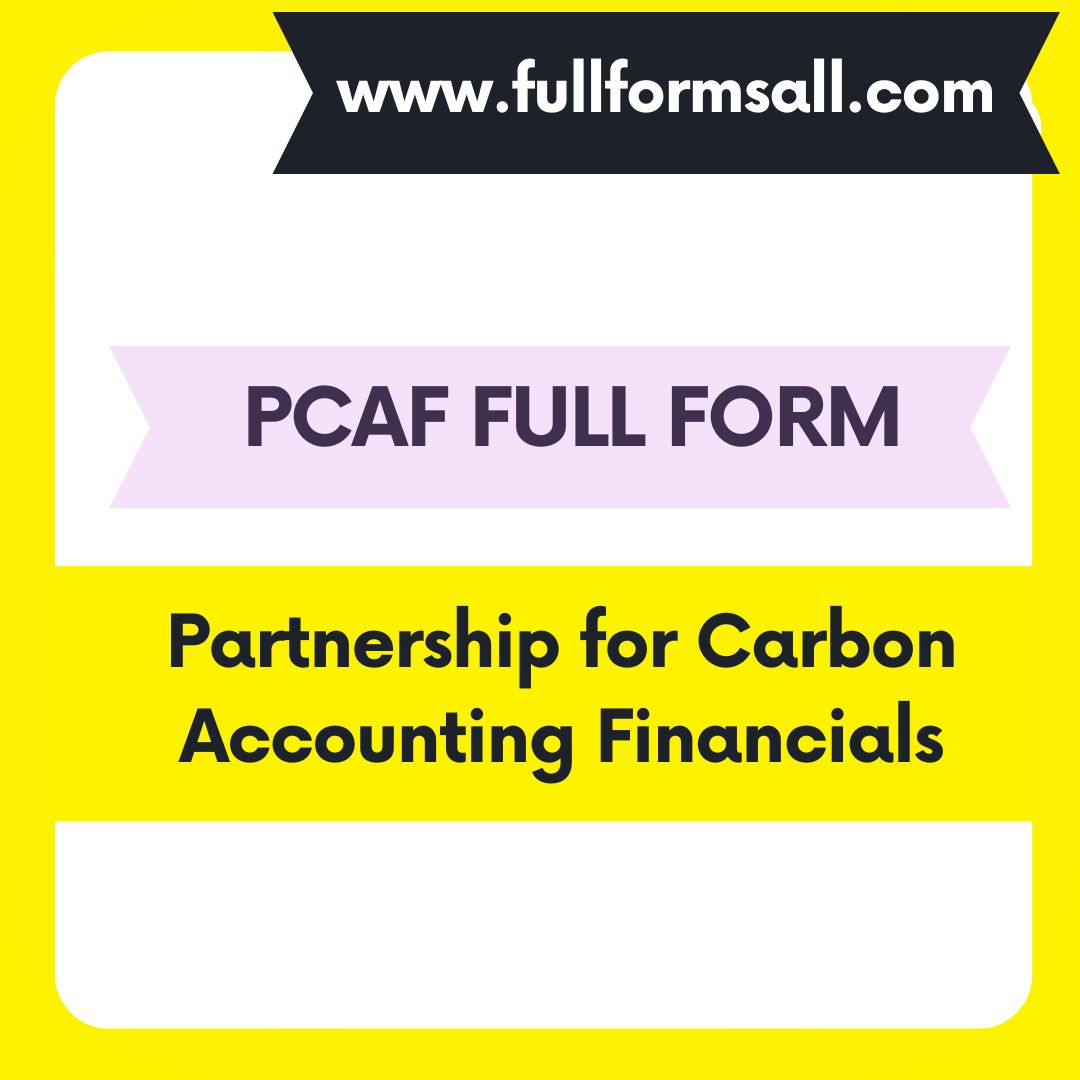 PCAF FULL FORM